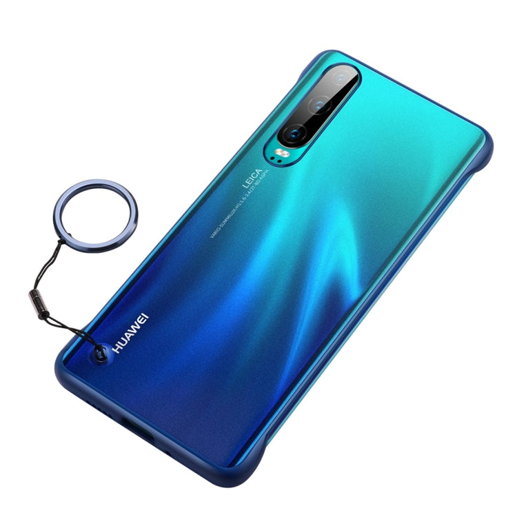 Frosted Anti-skidding TPU Protective Case with Metal Ring for Huawei P30