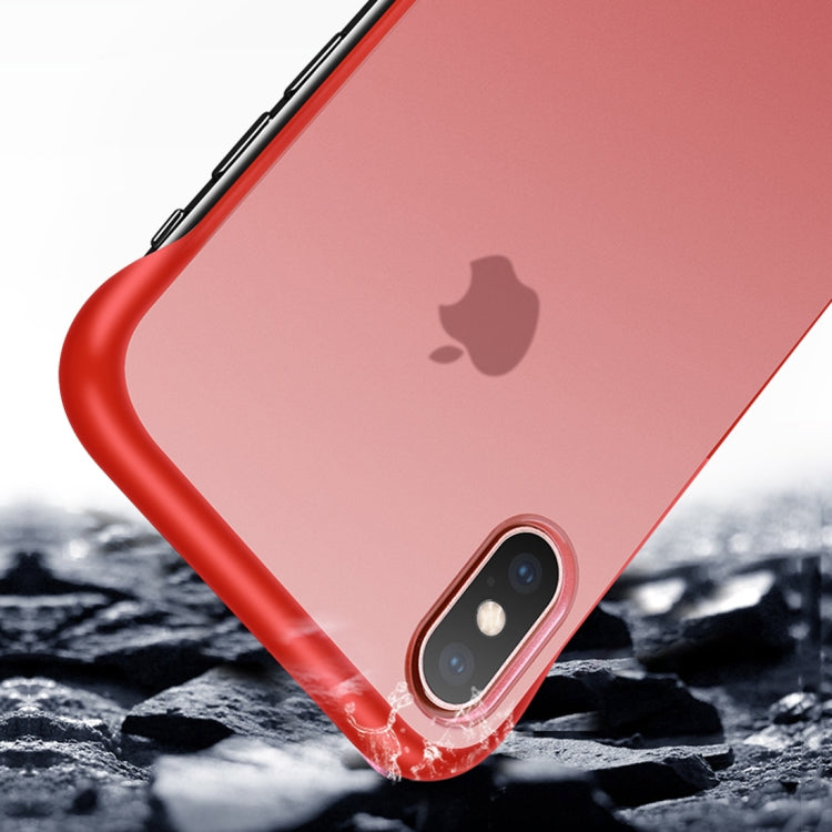 For iPhone XR Frosted Anti-skidding TPU Protective Case with Metal Ring