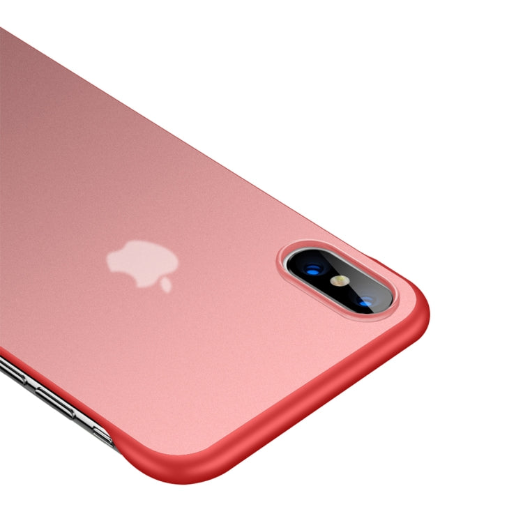 For iPhone XS Max Frosted Anti-skidding TPU Protective Case with Metal Ring