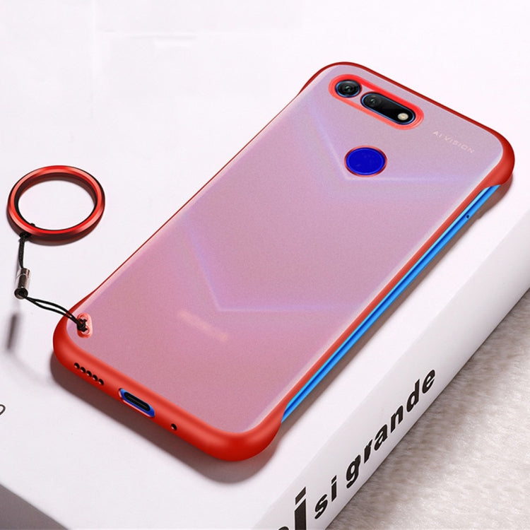 Frosted Anti-skidding TPU Protective Case with Metal Ring for Huawei Honor View 20