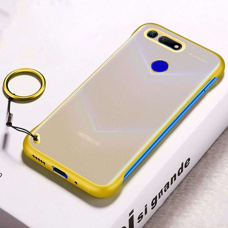 Frosted Anti-skidding TPU Protective Case with Metal Ring for Huawei Honor View 20