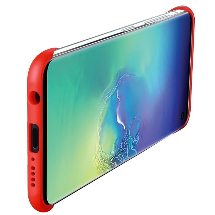 Frosted Anti-skidding TPU Protective Case with Metal Ring for Galaxy S10+