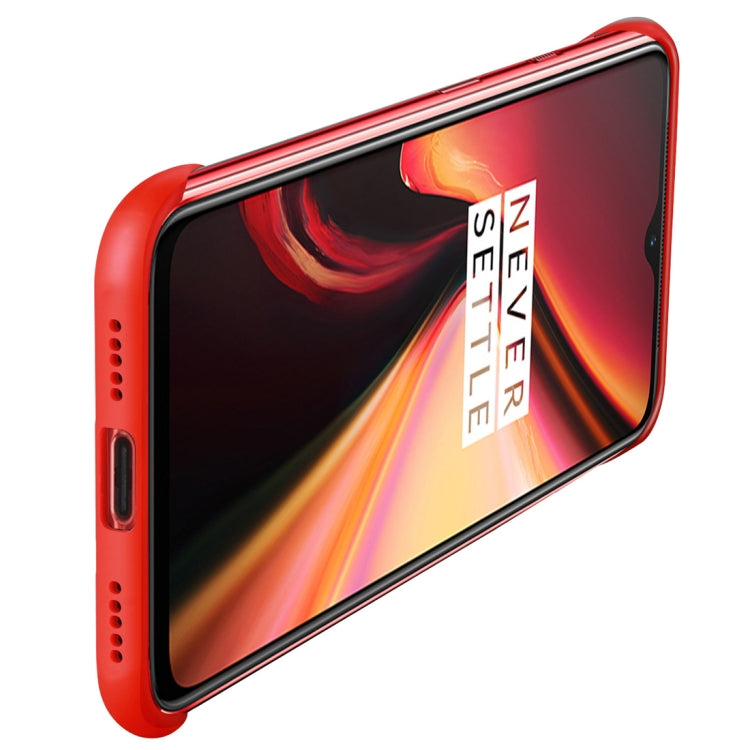 Frosted Anti-skidding TPU Protective Case with Metal Ring for OnePlus 7