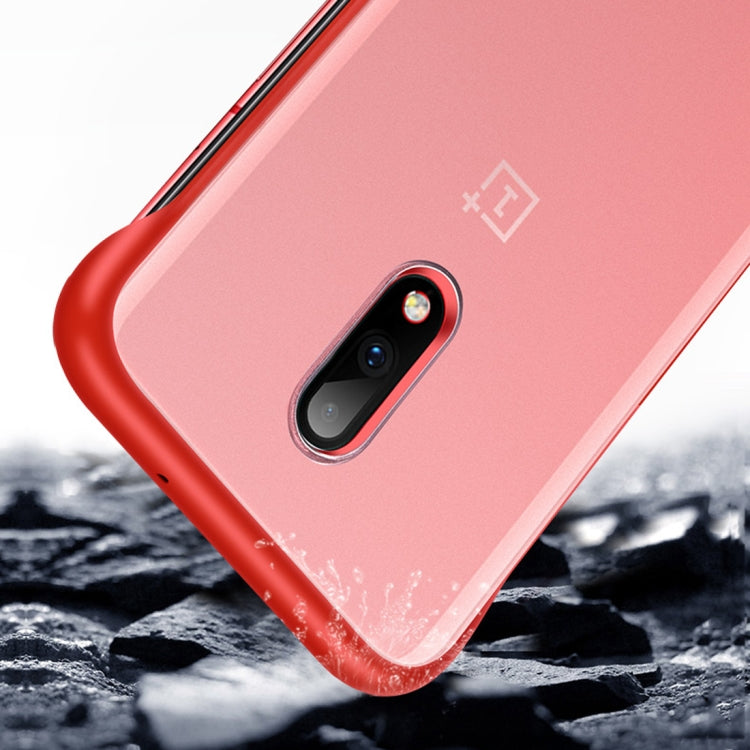 Frosted Anti-skidding TPU Protective Case with Metal Ring for OnePlus 7