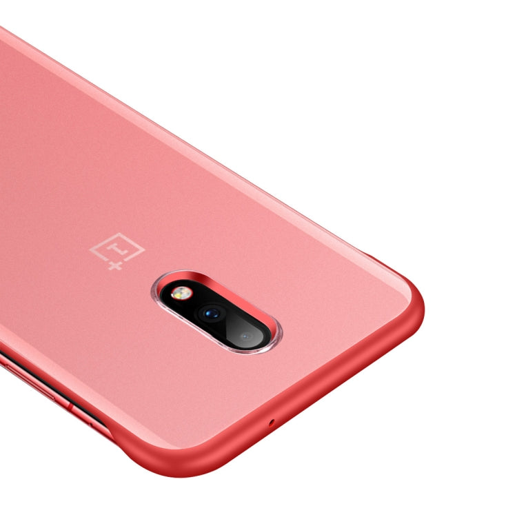 Frosted Anti-skidding TPU Protective Case with Metal Ring for OnePlus 7