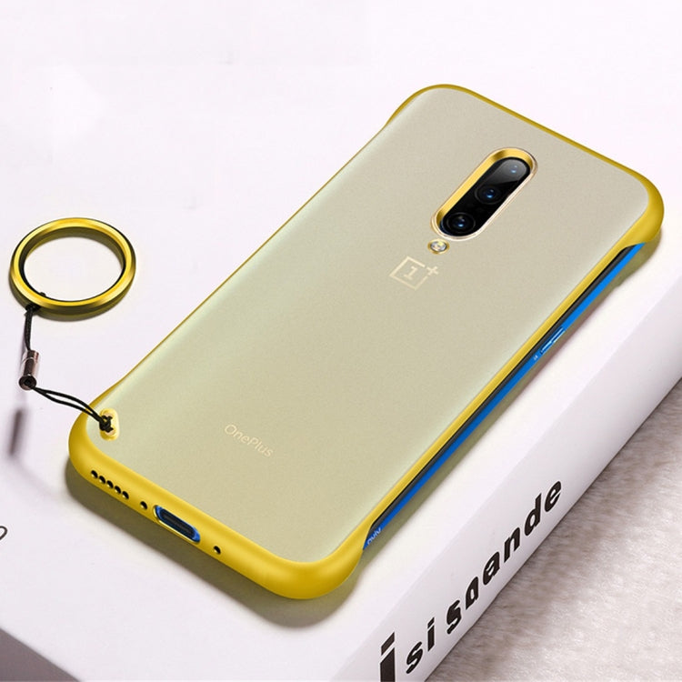 Frosted Anti-skidding TPU Protective Case with Metal Ring for OnePlus 7 Pro