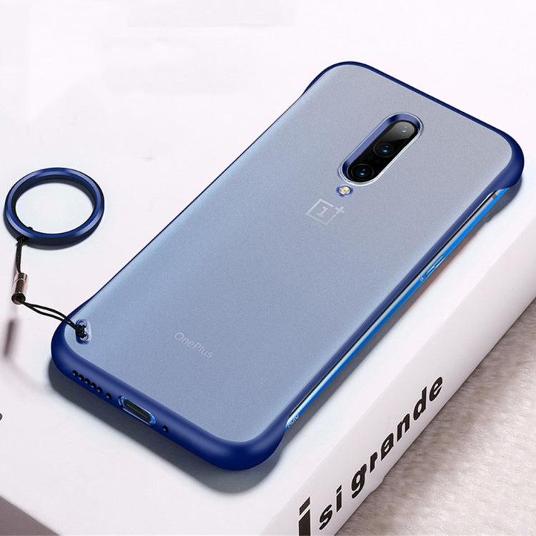 Frosted Anti-skidding TPU Protective Case with Metal Ring for OnePlus 7 Pro