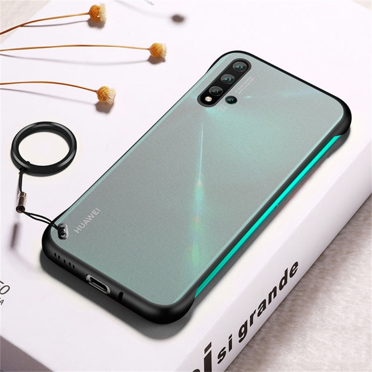Frosted Anti-skidding TPU Protective Case with Metal Ring for Huawei Nova 5