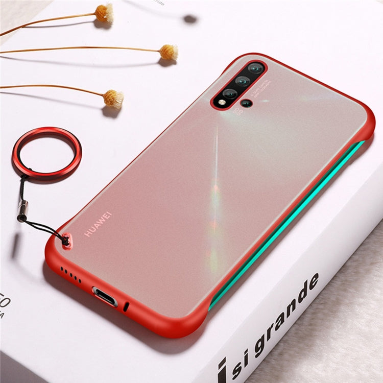 Frosted Anti-skidding TPU Protective Case with Metal Ring for Huawei Nova 5