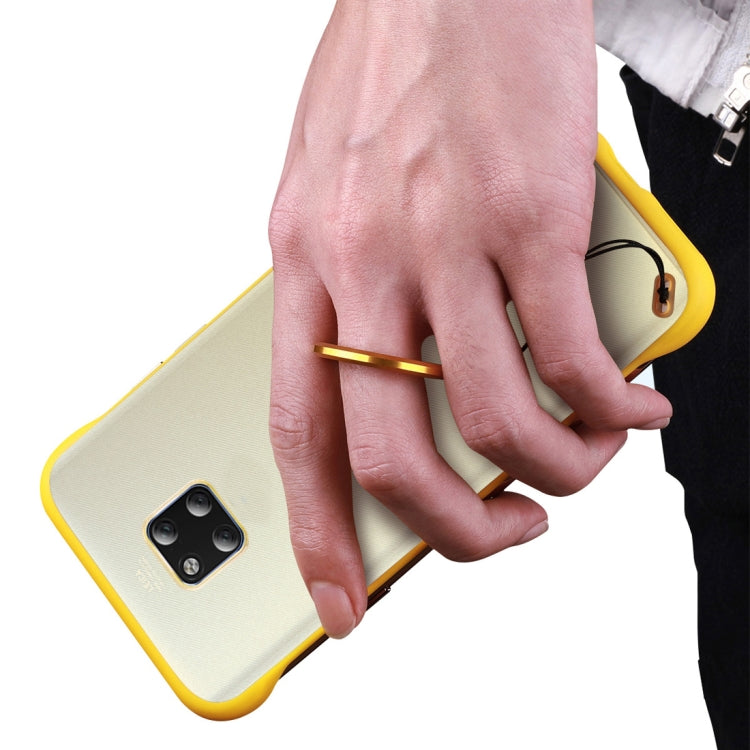 Frosted Anti-skidding TPU Protective Case with Metal Ring for Huawei Mate 20 Pro