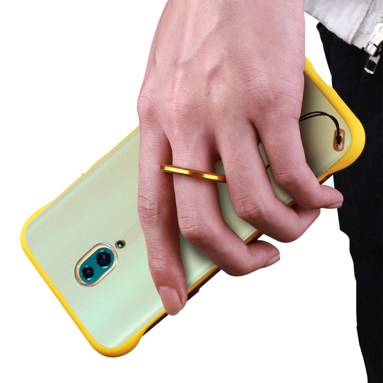 Frosted Anti-skidding TPU Protective Case with Metal Ring for OPPO Reno 10x Zoom