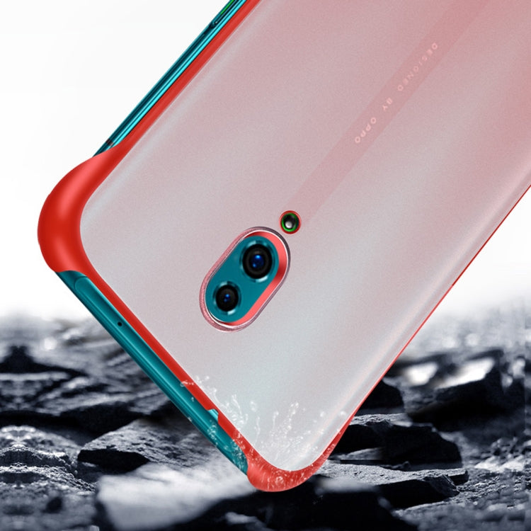 Frosted Anti-skidding TPU Protective Case with Metal Ring for OPPO Reno 10x Zoom
