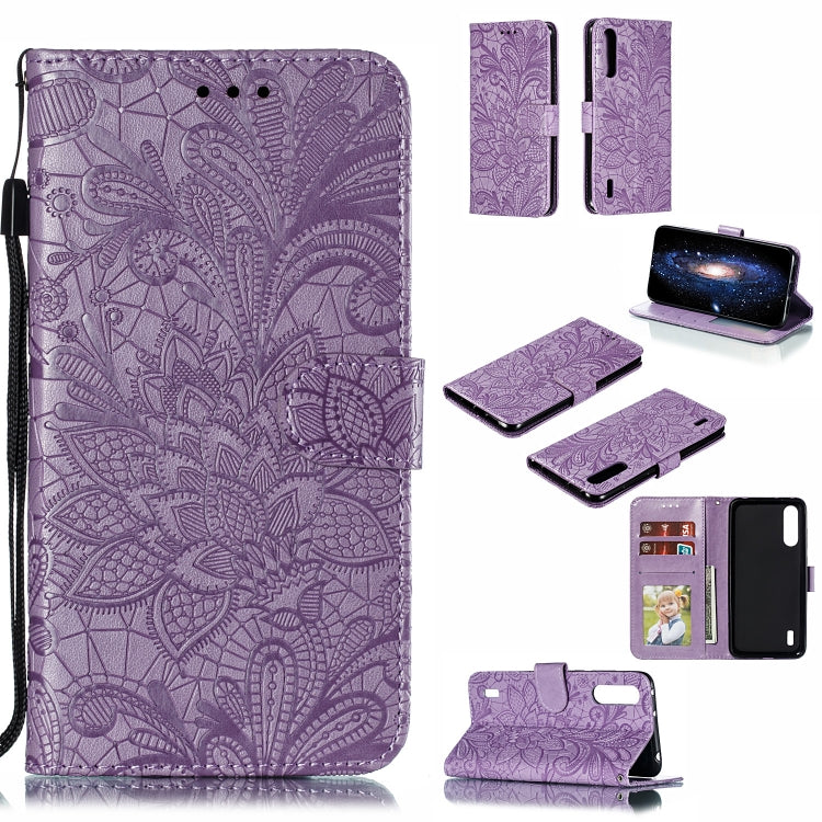 Lace Flower Horizontal Flip Leather Case with Holder & Card Slots & Wallet for Xiaomi CC9