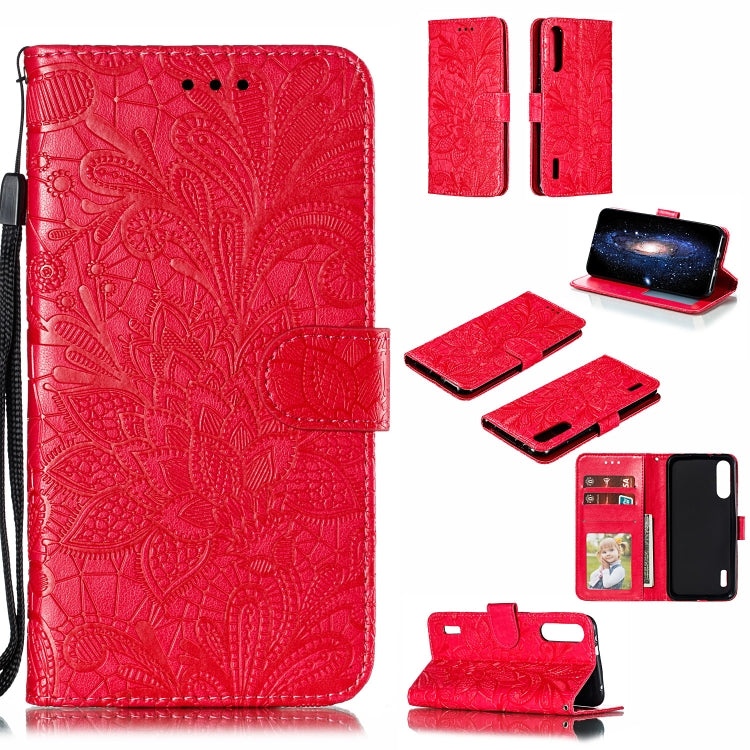 Lace Flower Horizontal Flip Leather Case with Holder & Card Slots & Wallet for Xiaomi CC9E