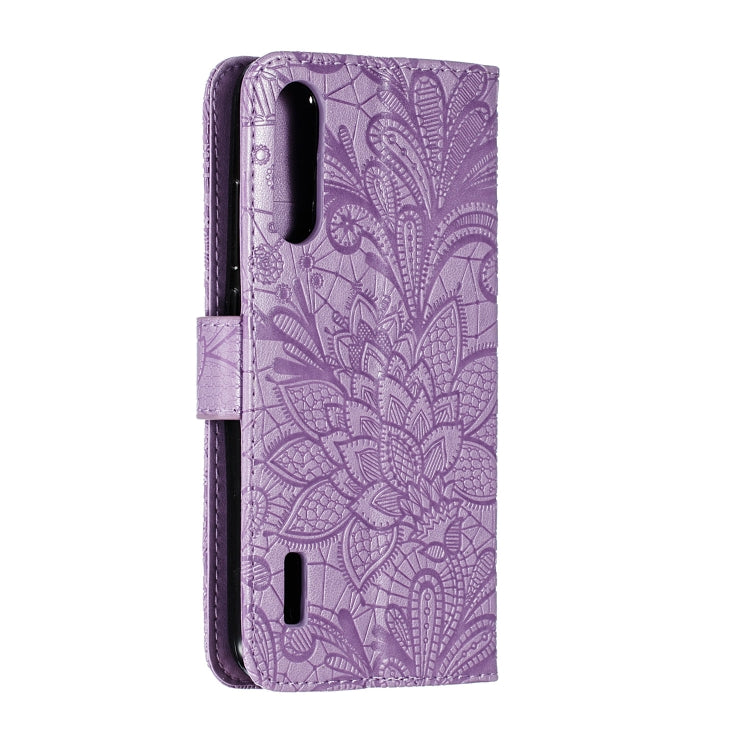 Lace Flower Horizontal Flip Leather Case with Holder & Card Slots & Wallet for Xiaomi CC9E