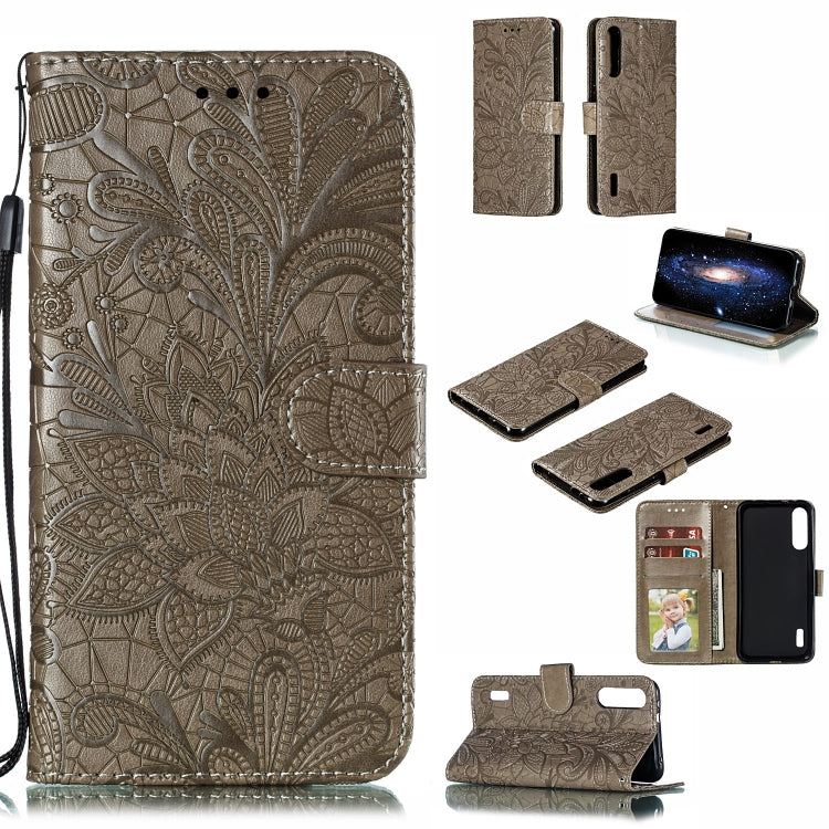 Lace Flower Horizontal Flip Leather Case with Holder & Card Slots & Wallet for Xiaomi CC9E