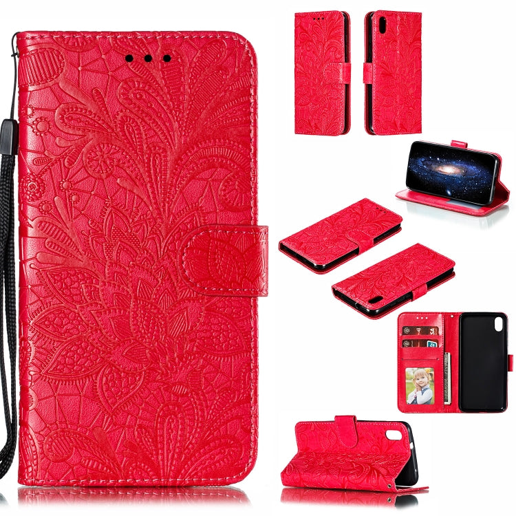 Lace Flower Horizontal Flip Leather Case with Holder & Card Slots & Wallet for Xiaomi Redmi 7A