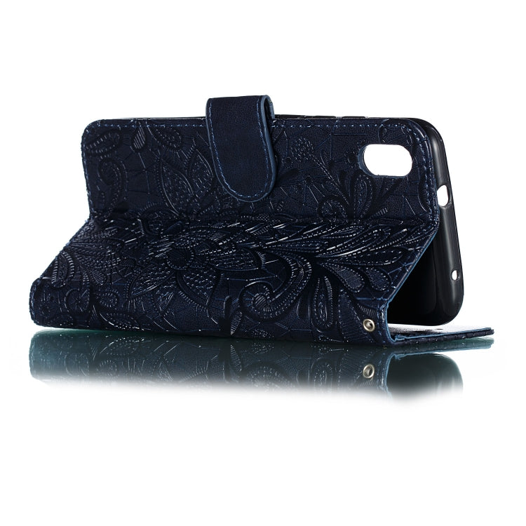 Lace Flower Horizontal Flip Leather Case with Holder & Card Slots & Wallet for Xiaomi Redmi 7A