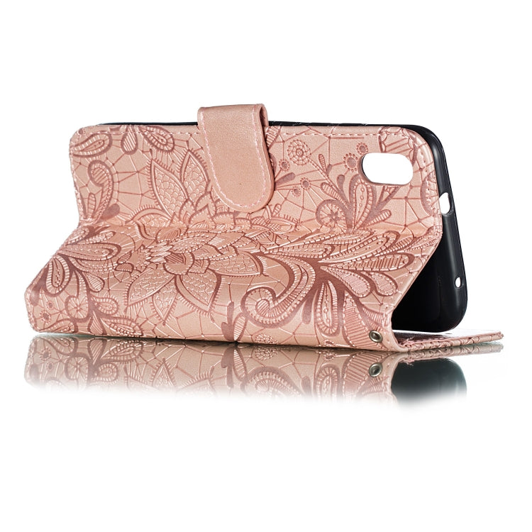 Lace Flower Horizontal Flip Leather Case with Holder & Card Slots & Wallet for Xiaomi Redmi 7A