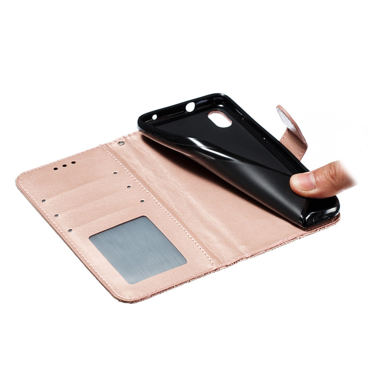 Lace Flower Horizontal Flip Leather Case with Holder & Card Slots & Wallet for Xiaomi Redmi 7A
