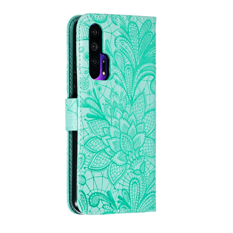 Lace Flower Horizontal Flip Leather Case with Holder & Card Slots & Wallet for Huawei Honor 20 Pro