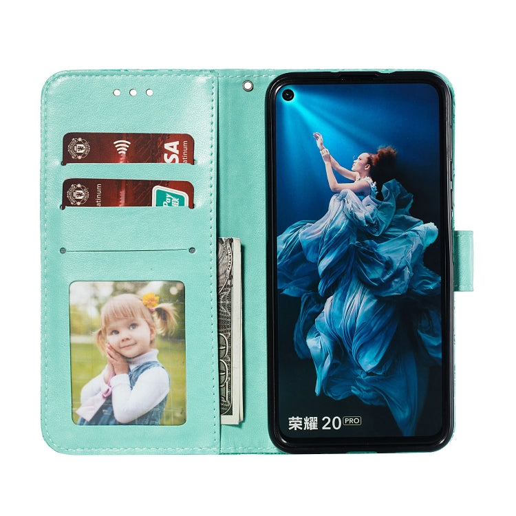 Lace Flower Horizontal Flip Leather Case with Holder & Card Slots & Wallet for Huawei Honor 20 Pro