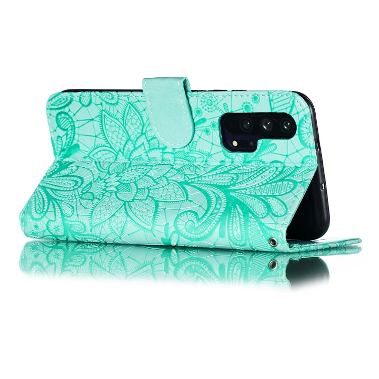 Lace Flower Horizontal Flip Leather Case with Holder & Card Slots & Wallet for Huawei Honor 20 Pro
