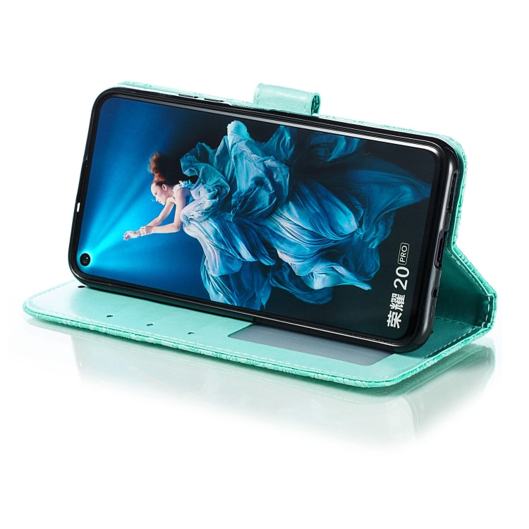 Lace Flower Horizontal Flip Leather Case with Holder & Card Slots & Wallet for Huawei Honor 20 Pro