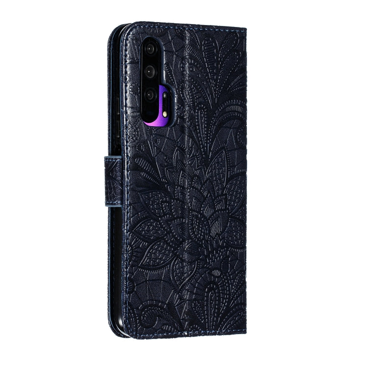 Lace Flower Horizontal Flip Leather Case with Holder & Card Slots & Wallet for Huawei Honor 20 Pro
