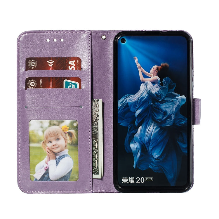 Lace Flower Horizontal Flip Leather Case with Holder & Card Slots & Wallet for Huawei Honor 20 Pro