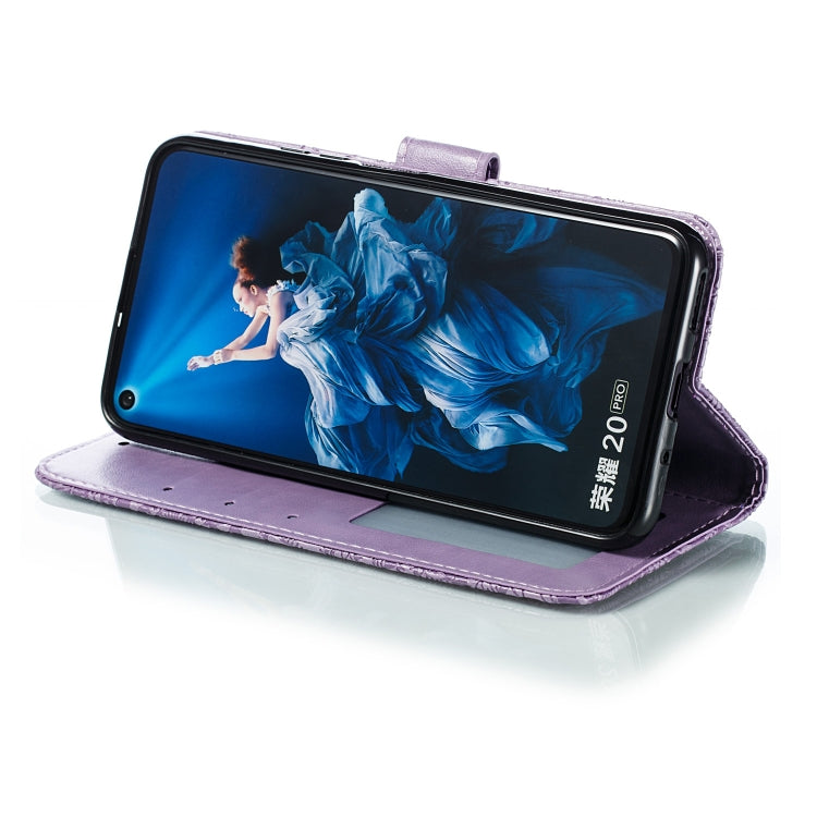 Lace Flower Horizontal Flip Leather Case with Holder & Card Slots & Wallet for Huawei Honor 20 Pro