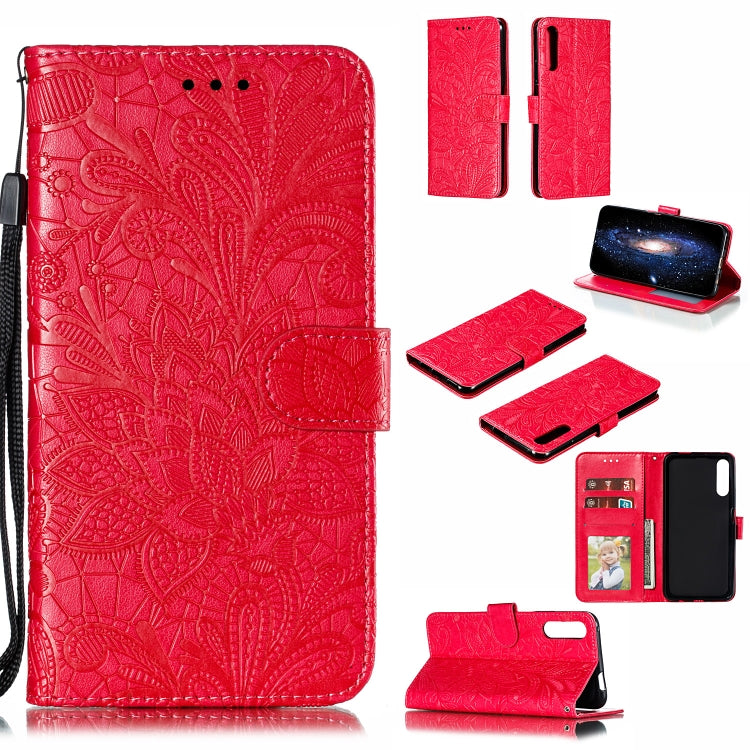 Lace Flower Horizontal Flip Leather Case with Holder & Card Slots & Wallet for Huawei Honor 9X Pro