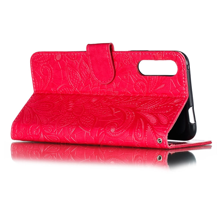 Lace Flower Horizontal Flip Leather Case with Holder & Card Slots & Wallet for Huawei Honor 9X Pro