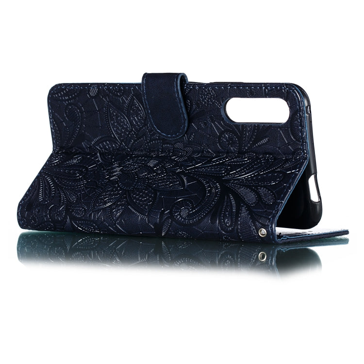Lace Flower Horizontal Flip Leather Case with Holder & Card Slots & Wallet for Huawei Honor 9X Pro