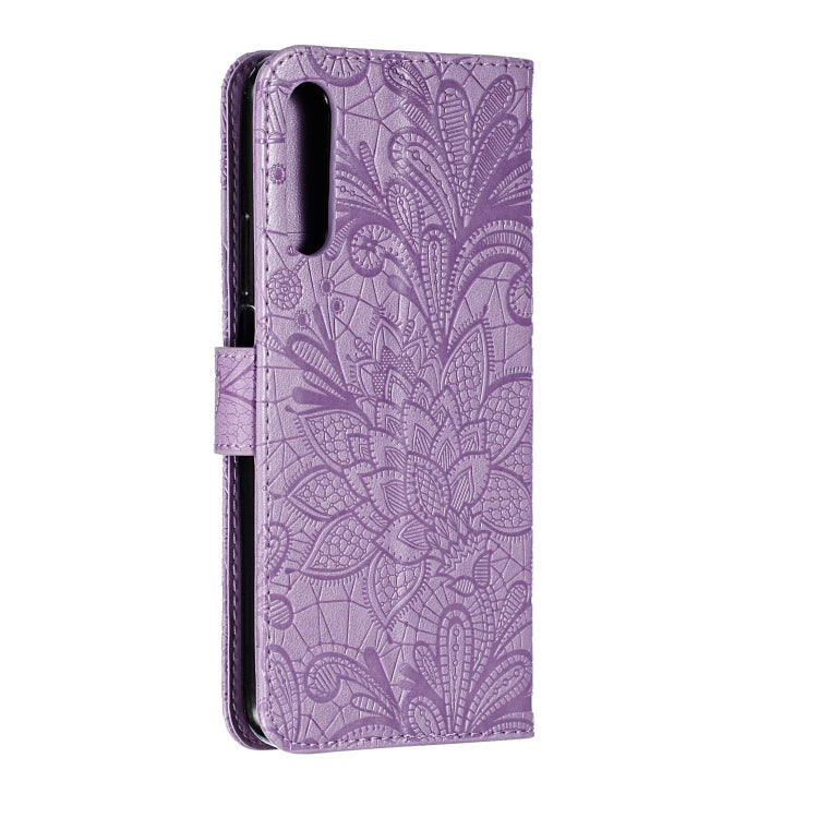 Lace Flower Horizontal Flip Leather Case with Holder & Card Slots & Wallet for Huawei Honor 9X Pro