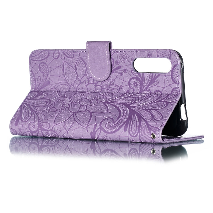 Lace Flower Horizontal Flip Leather Case with Holder & Card Slots & Wallet for Huawei Honor 9X Pro