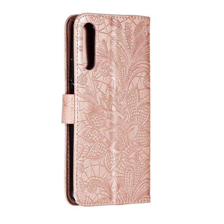 Lace Flower Horizontal Flip Leather Case with Holder & Card Slots & Wallet for Huawei Honor 9X Pro