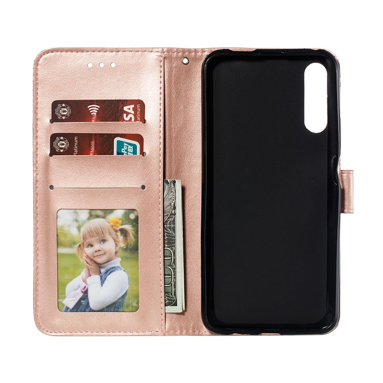 Lace Flower Horizontal Flip Leather Case with Holder & Card Slots & Wallet for Huawei Honor 9X Pro