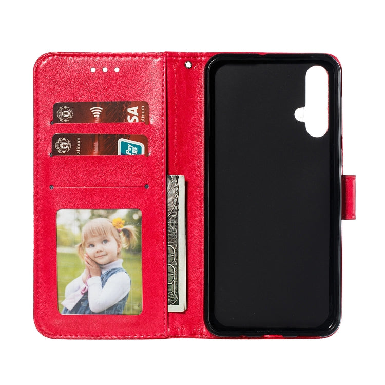 Lace Flower Horizontal Flip Leather Case with Holder & Card Slots & Wallet for Huawei Nova 5i