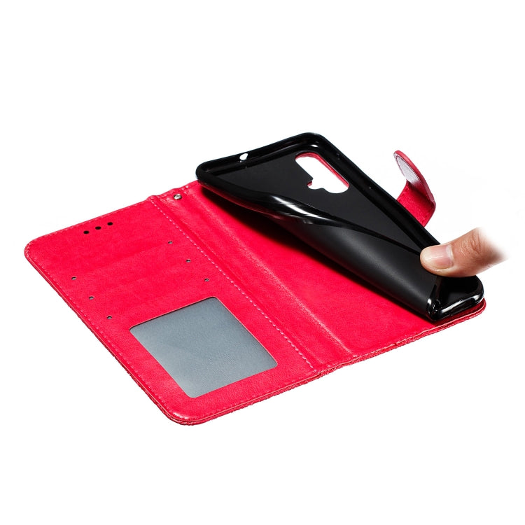 Lace Flower Horizontal Flip Leather Case with Holder & Card Slots & Wallet for Huawei Nova 5i