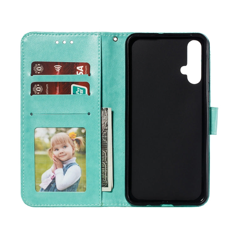 Lace Flower Horizontal Flip Leather Case with Holder & Card Slots & Wallet for Huawei Nova 5i