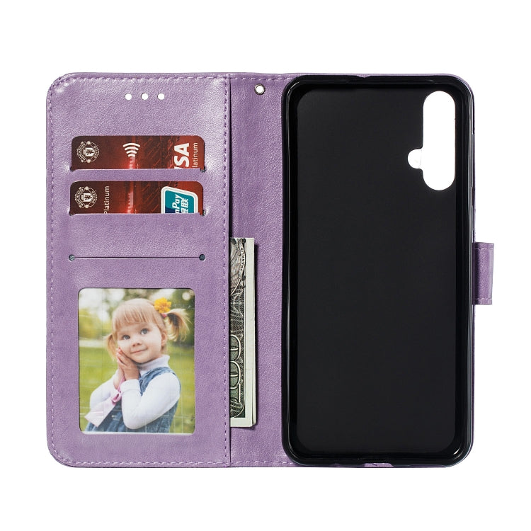 Lace Flower Horizontal Flip Leather Case with Holder & Card Slots & Wallet for Huawei Nova 5i