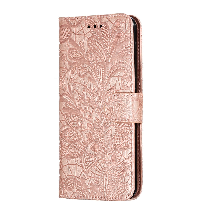 Lace Flower Horizontal Flip Leather Case with Holder & Card Slots & Wallet for Huawei Nova 5i