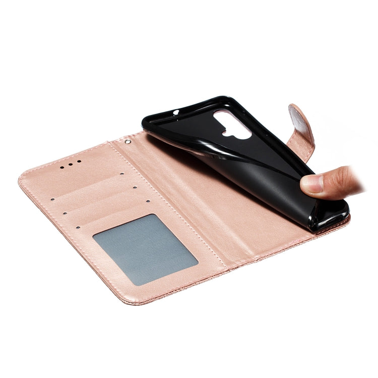 Lace Flower Horizontal Flip Leather Case with Holder & Card Slots & Wallet for Huawei Nova 5i