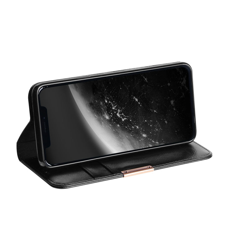 For iPhone 11 Pro DZGOGO ROYALE Series Magnetic Horizontal Flip Genuine Leather Case with Card Slots & Holder