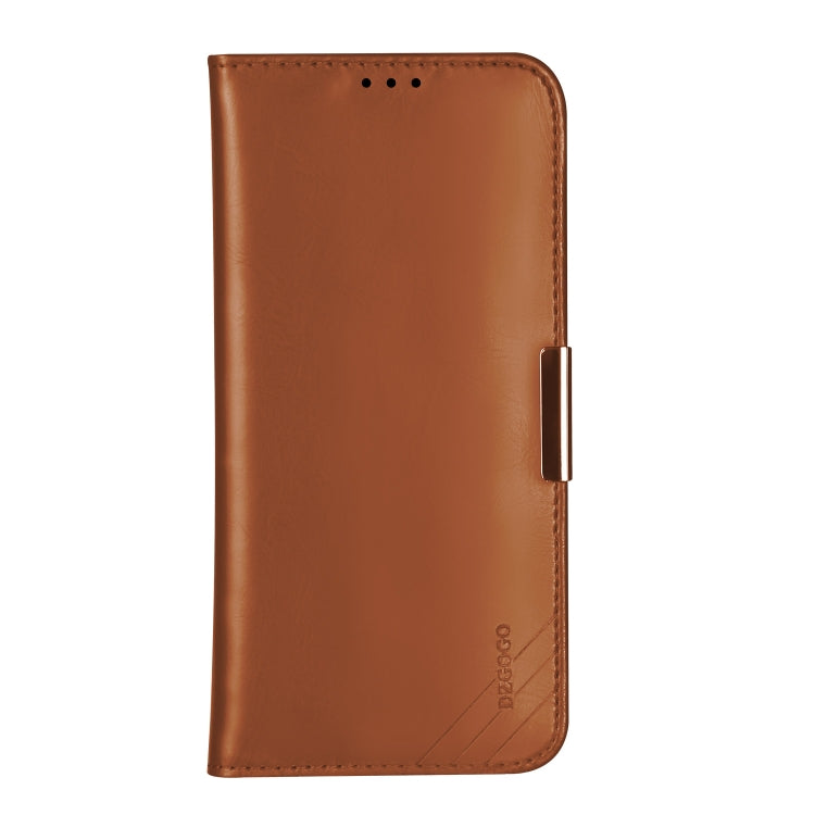 For iPhone 11 DZGOGO ROYALE Series Magnetic Horizontal Flip Genuine Leather Case with Card Slots & Holder