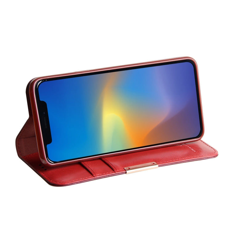 For iPhone 11 Pro Max DZGOGO ROYALE Series Magnetic Horizontal Flip Genuine Leather Case with Card Slots & Holder