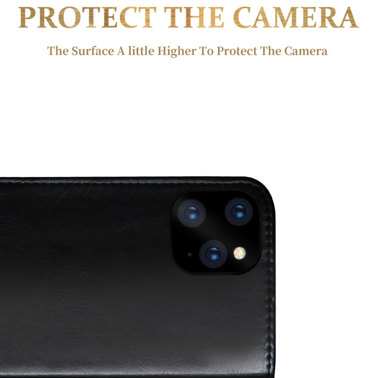 For iPhone 11 Pro Max DZGOGO ROYALE Series Magnetic Horizontal Flip Genuine Leather Case with Card Slots & Holder