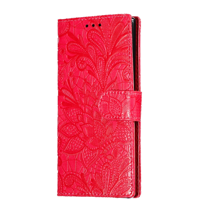 Lace Flower Horizontal Flip Leather Case with Holder & Card Slots & Wallet for Galaxy Note 10
