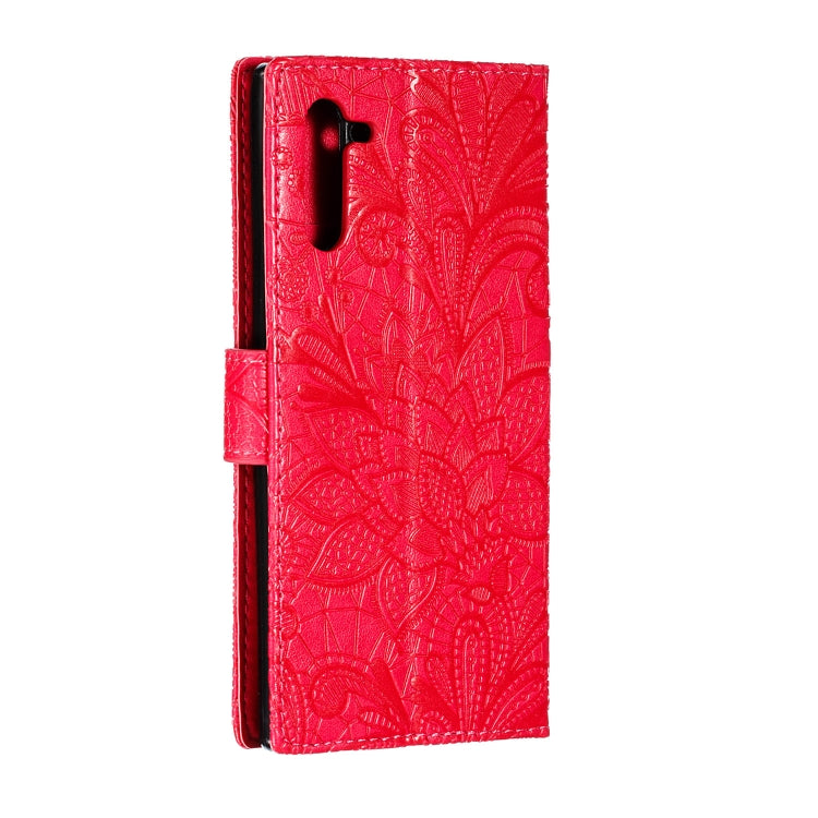 Lace Flower Horizontal Flip Leather Case with Holder & Card Slots & Wallet for Galaxy Note 10